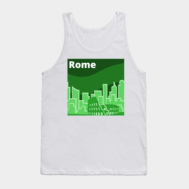 Rome Skyline Tank Top by citypanda